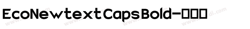 EcoNewtext Caps Bold字体转换